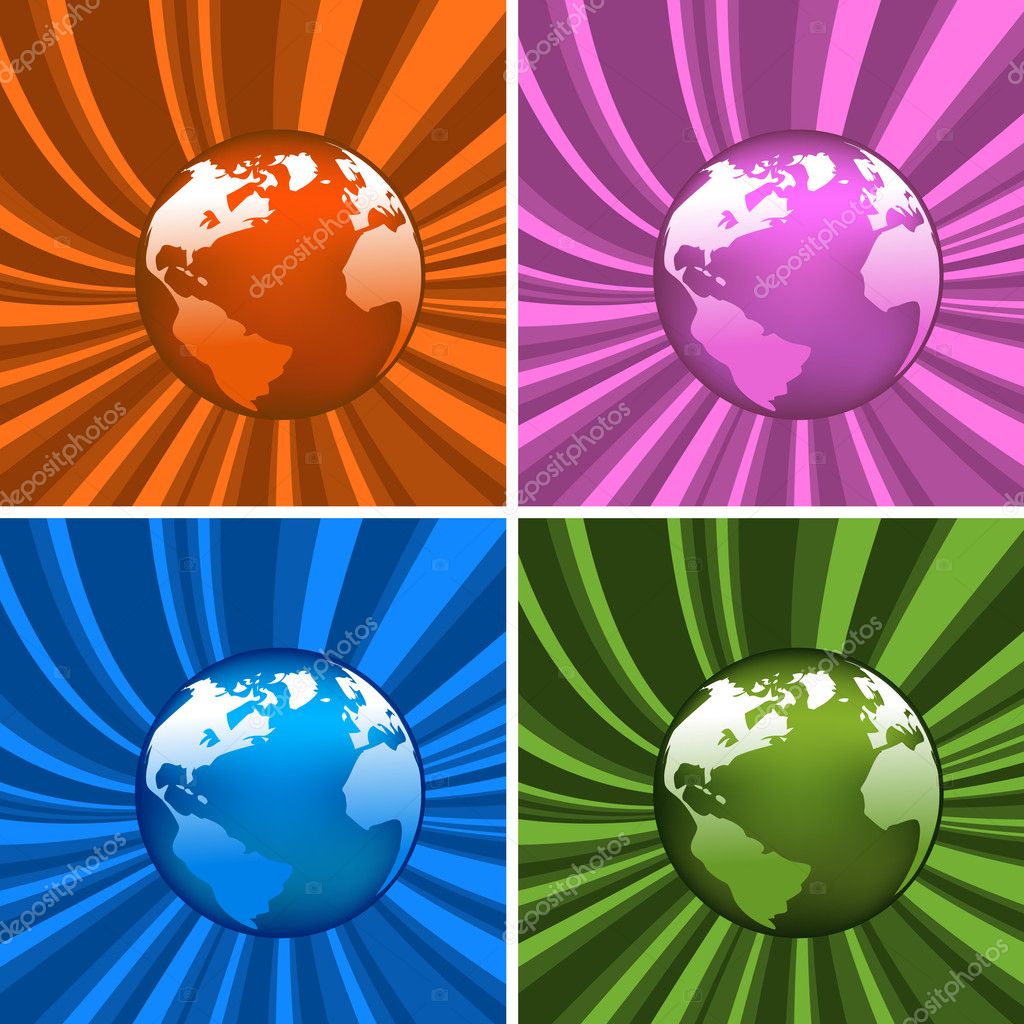 Glowing Globes Stock Vector Image By ©alekup 6233665