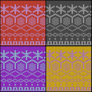 Seamless knitted texture with work path clipart