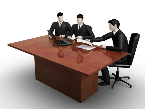 Consultation of table — Stock Photo, Image