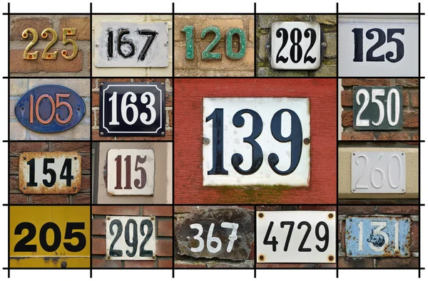 Huisnummers 100+ — Foto Stock