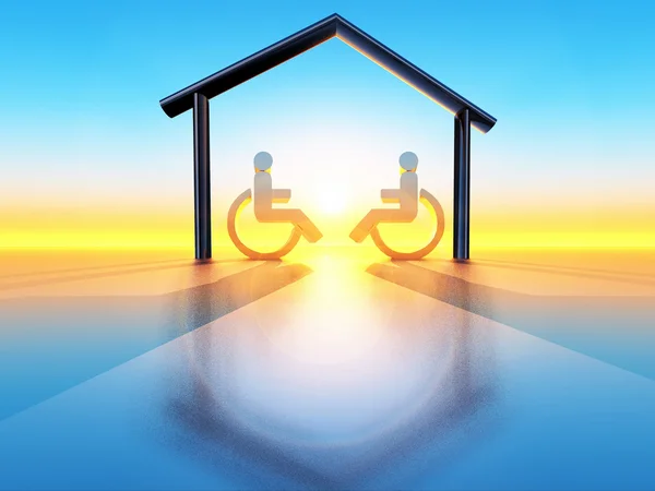Home and handicap — Stock Photo, Image
