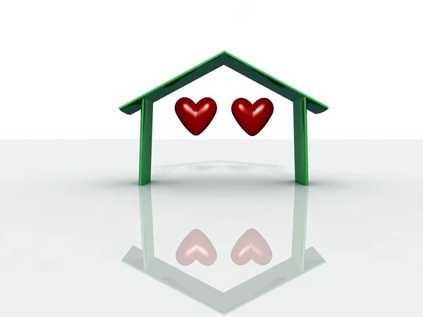 Heart and home — Stock Photo, Image