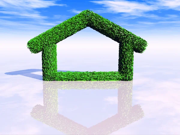 Grüne Hütte — Stockfoto