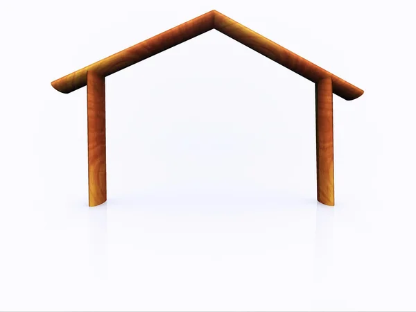 Wood house — Stock Photo, Image