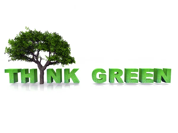 Piensa en verde — Foto de Stock