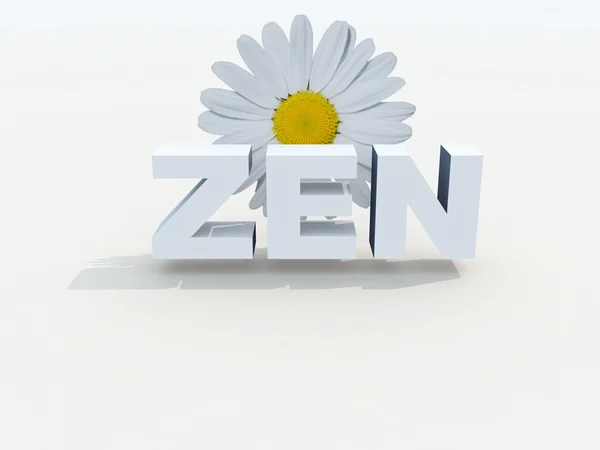 Zen and flower — Stock Photo, Image