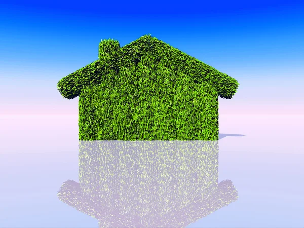 Gröna huset — Stockfoto