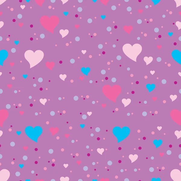 Seamless texture with hearts — Stock Vector