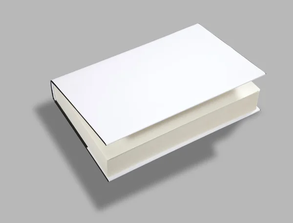 Libro en blanco cubierta abierta w camino de recorte —  Fotos de Stock