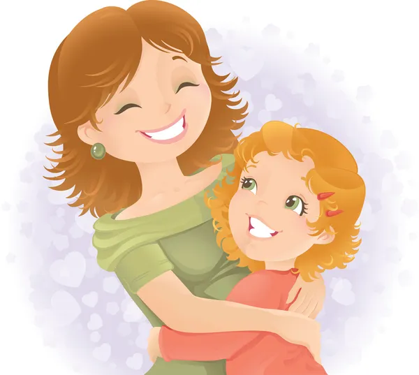 Moeders dag groet illustratie. — Stockfoto