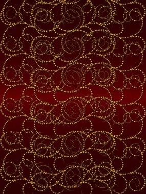 Gold with dark red vintage background clipart