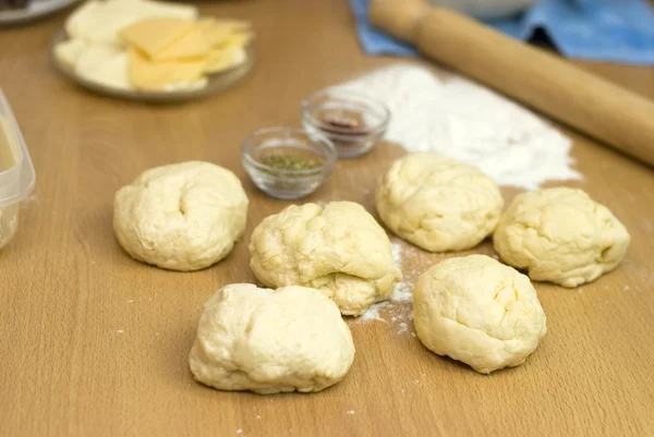 Fresh yeast dough — Stock Photo, Image