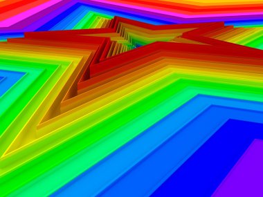 Rainbow yıldız arka plan