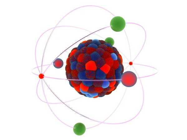分子モデルのプロトン — ストック写真