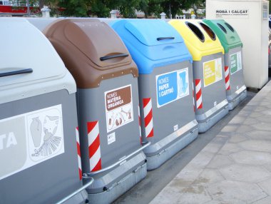 Recycling container. clipart