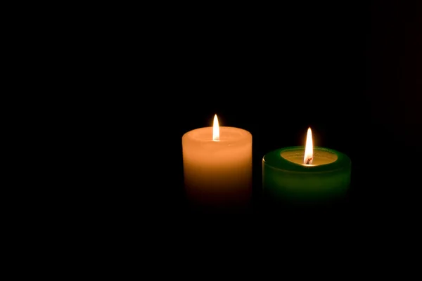 Hořící svíčky. — Stock fotografie