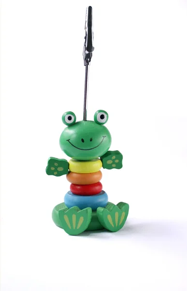 Young frog toy. — Stock Photo, Image