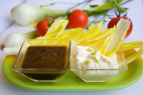 Salsa di foglie d'insalata — Foto Stock