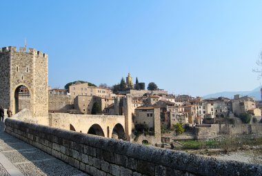 Old Spanish town. clipart