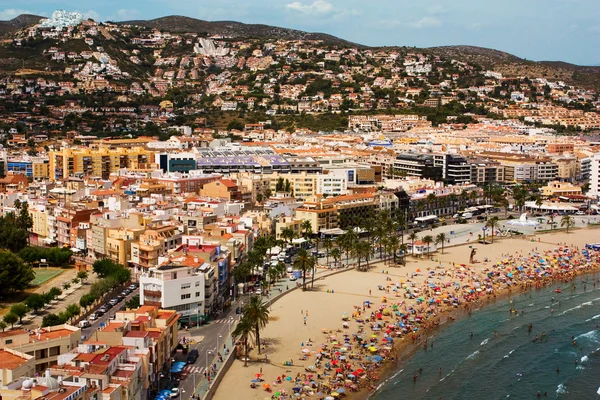 Spanische Küstenstadt. Stockbild