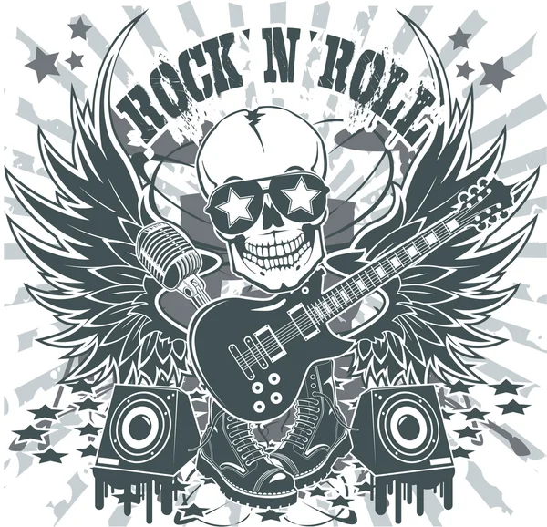 Rock n roll símbolo Ilustración De Stock