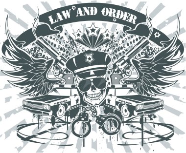 Law and Order Emblem clipart