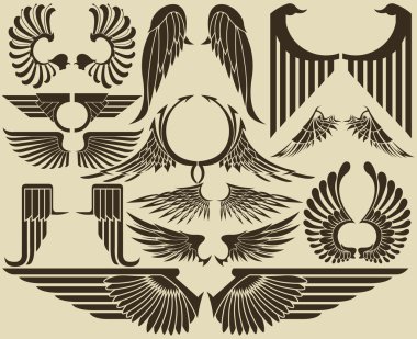 Vintage Wings clipart