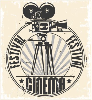 Cinema festival stamp clipart