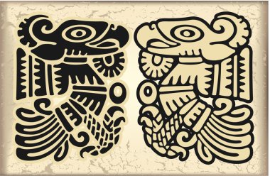 Ornament in style of the Maya clipart