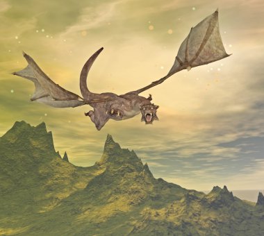 Dragon flight clipart