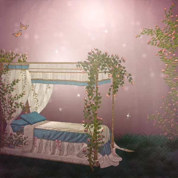 バラのベッド — ストック写真