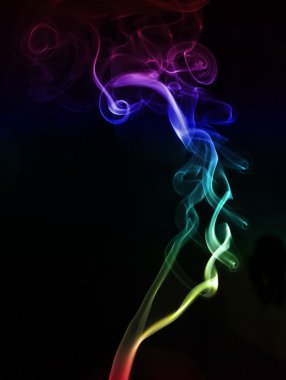 Colored smoke 1 clipart