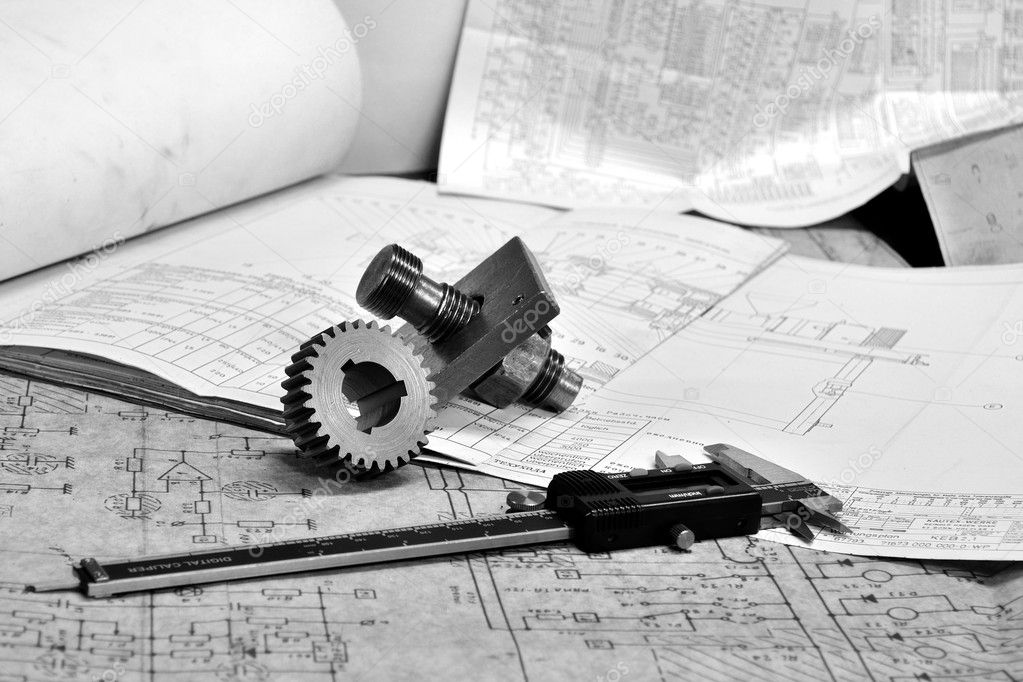 Gears and electronic calliper