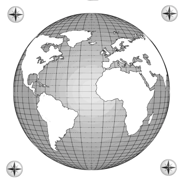 Schets globe — Stockfoto