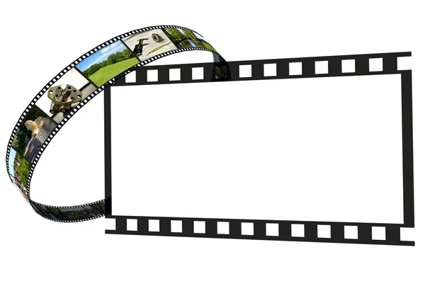 Rahmen aus Film und Rohrahmen — Stockfoto