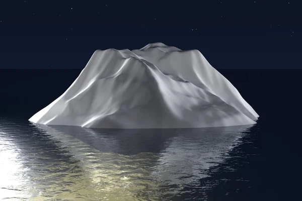 3 d の氷山 — ストック写真