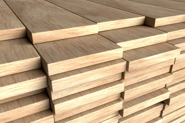 木製の板のスタック — ストック写真