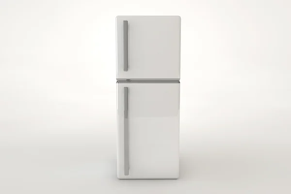 Сірий холодильник — стокове фото
