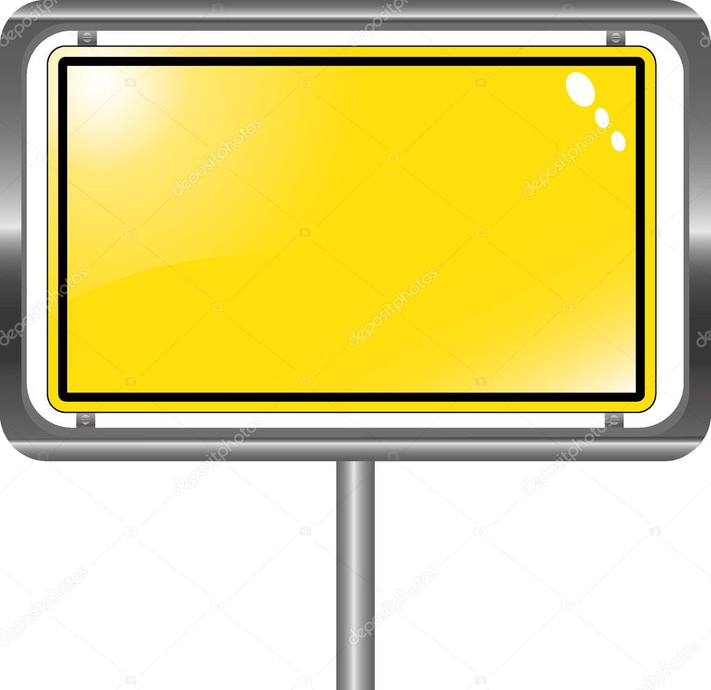 Illustration of a place name sign