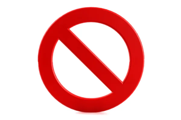 Yasak işareti — Stok fotoğraf