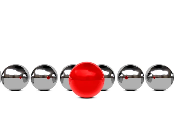 Leadership concept with spheres — Stock Photo, Image