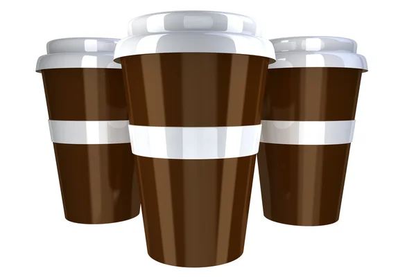 Plastic coffee cup — Stock Photo, Image