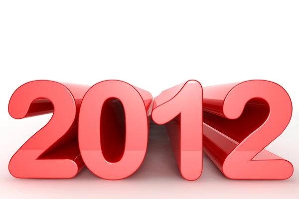 Red new year 2012 — Stock Photo, Image