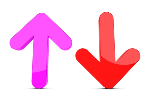 Up and down arrow sign — Stock Photo, Image