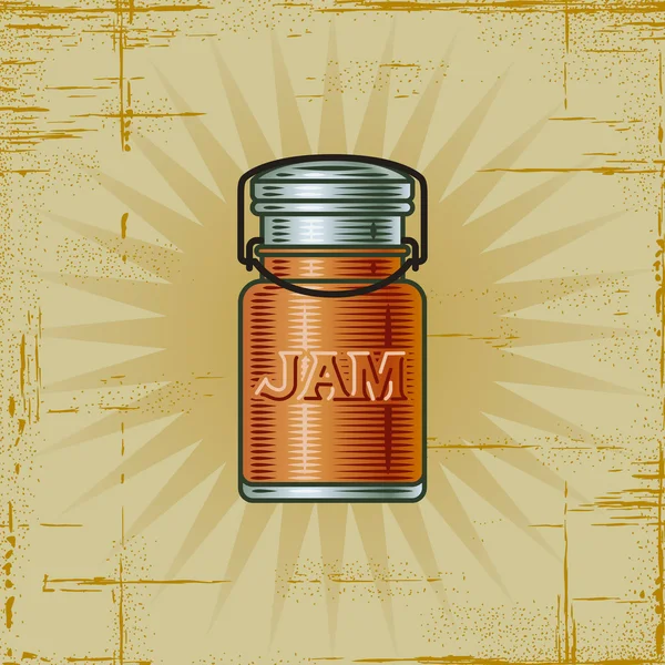Ретро варення Jar — стоковий вектор