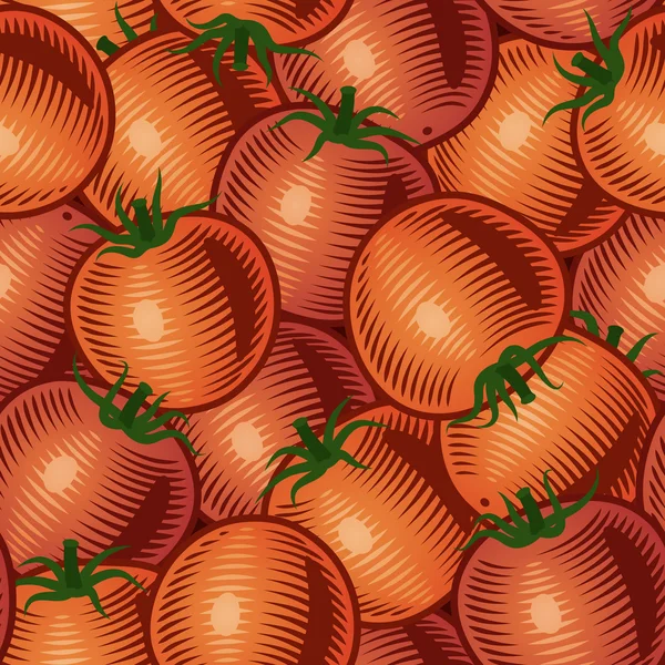 Sömlös tomat bakgrund — Stock vektor