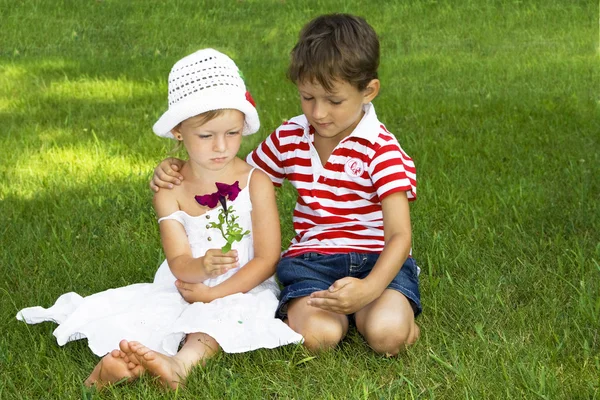 stock image Children in the park