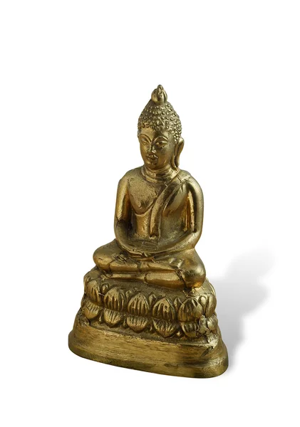 Stock image Bronze Buddha in a lotus position