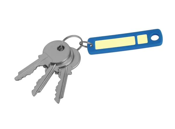 Stock image Three keys with a blue trinket