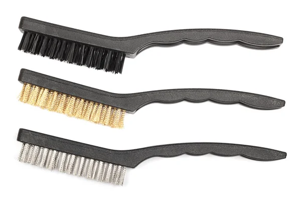 Farklı tel fırçalar — Stok fotoğraf
